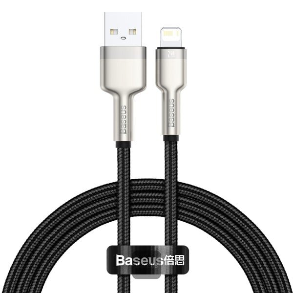 Baseus Cafule Series Metal Data Cable USB to IP 2.4A 1m Black CALJK-A01