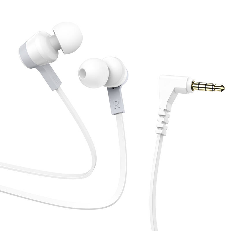 Hoco M86 Oceanic universal earphones with mic White