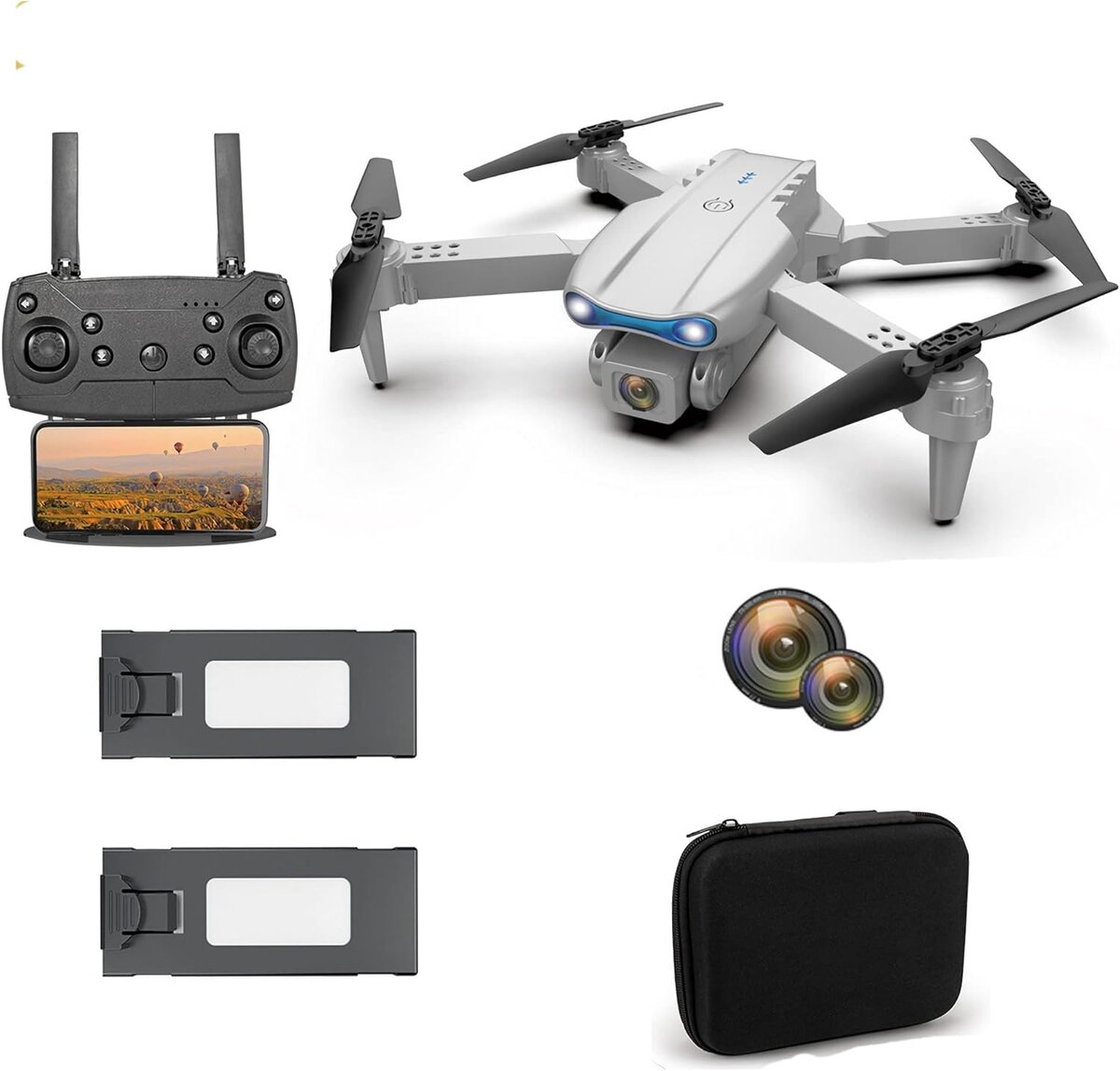 Drone E88 1 Camera Gray