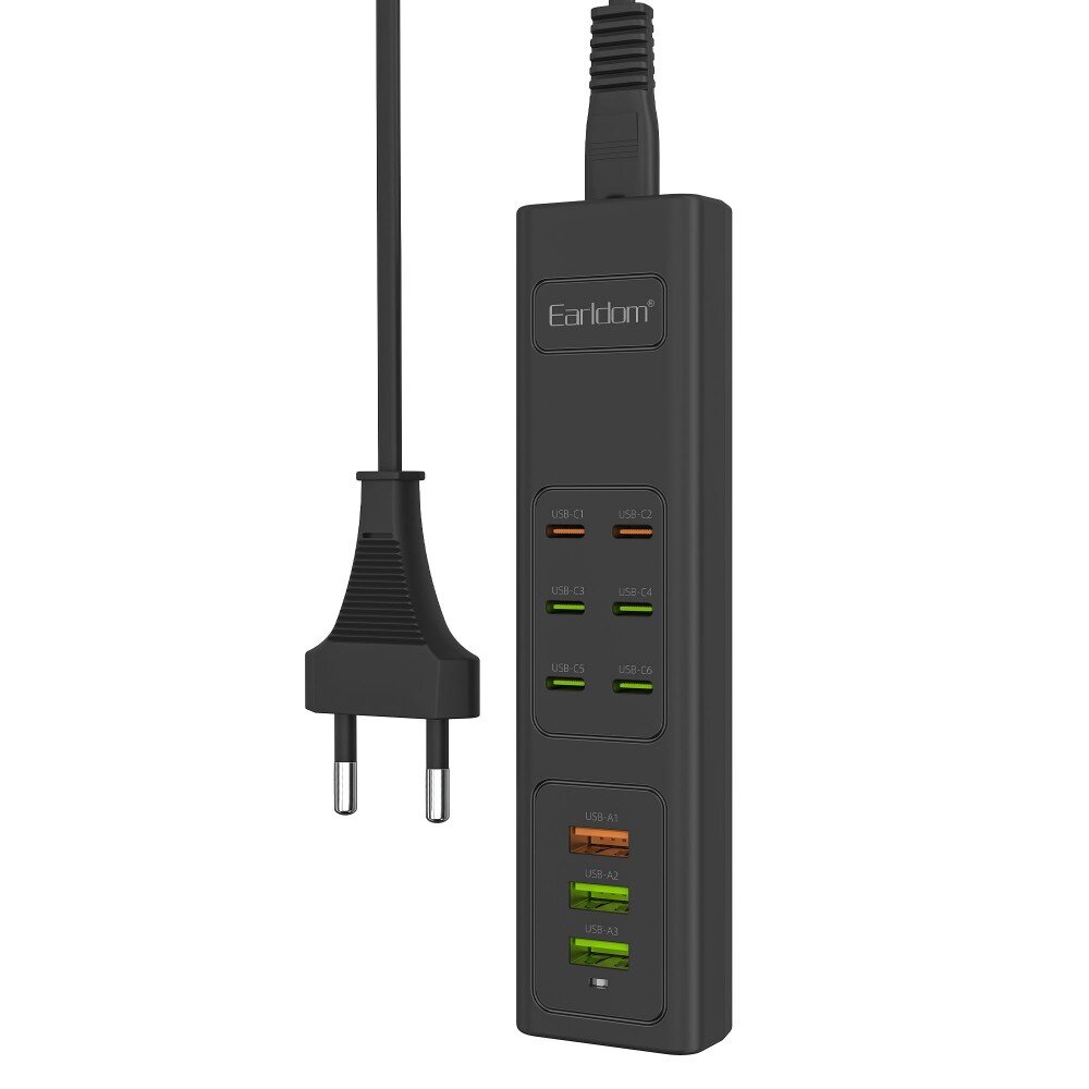 Earldom Power Socket 6USB-C + 3USB SC24