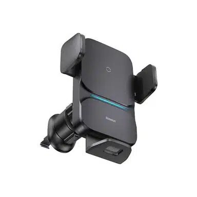 OS-Baseus Wisdom Pro Auto Coil Alignment Car Mount Wireless Charger Air Outlet Version Cosmic Black