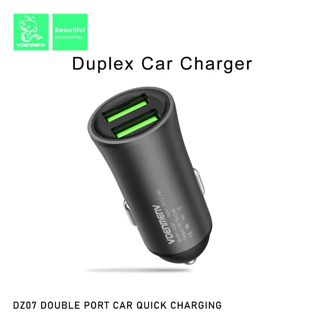 Vdenmenv Double Port Car Quick Charging DZ07