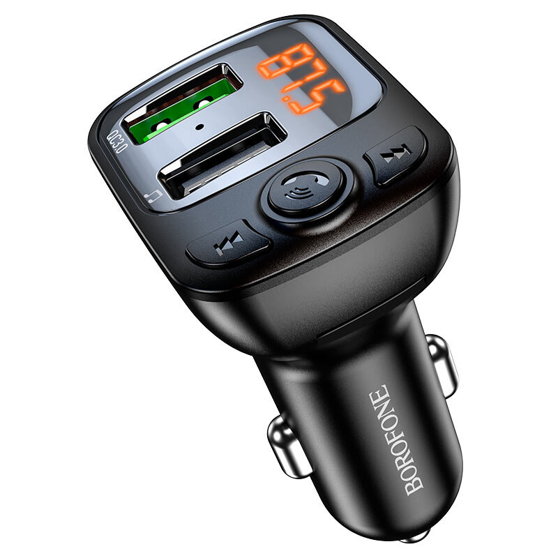 Borofone BC41 Eminency QC3.0 Car BT FM transmitter