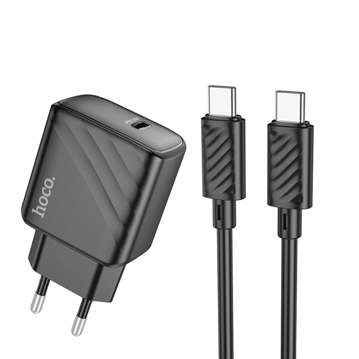 Hoco CS22A Value single port PD30W charger set(Type-C to Type-C)(EU)