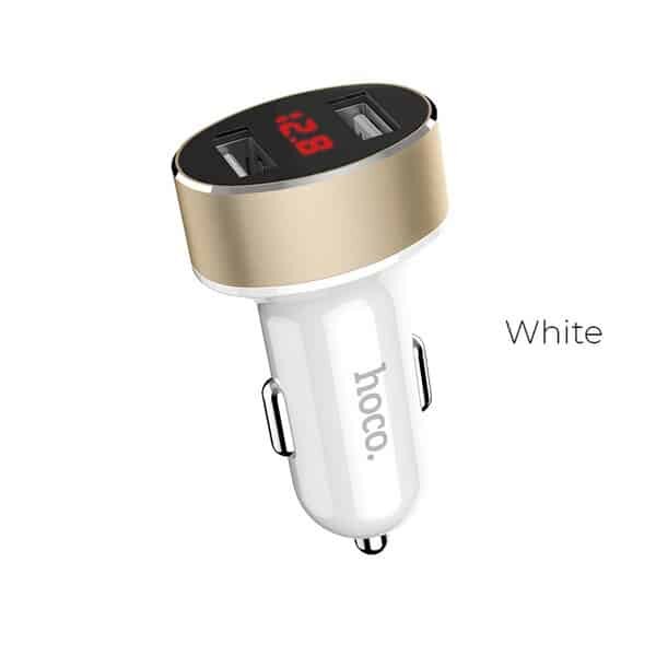 Z26 high praise dual port car charger with digital display