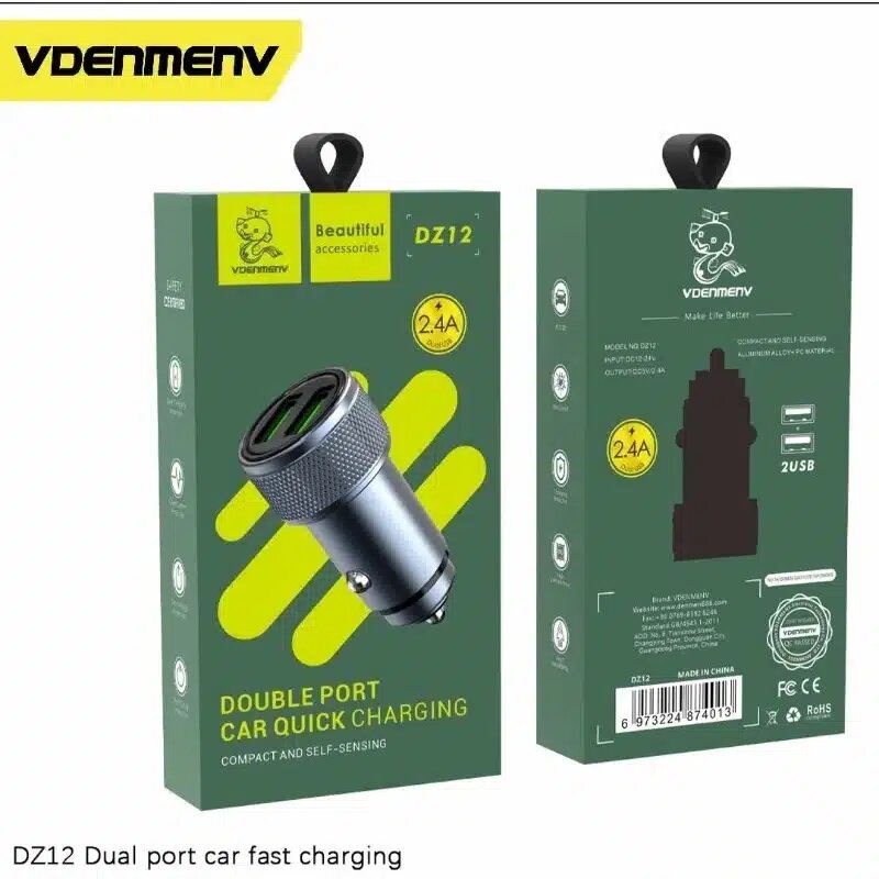 Vdenmenv Double Port Car Quick Charging DZ12