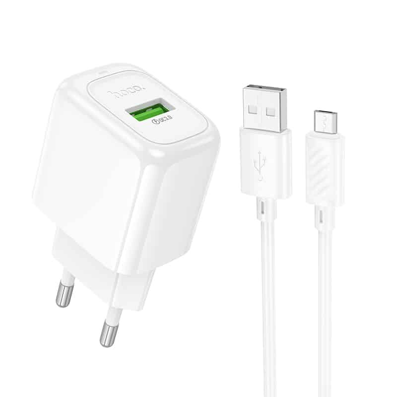 Hoco CS52A Surplus single-port QC3.0 charger set(Micro)(EU)