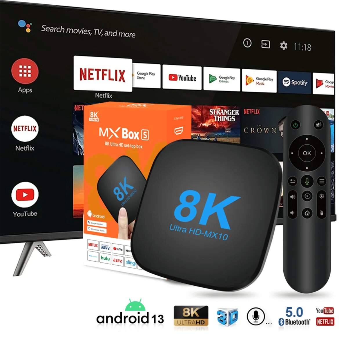 Smart TV Box MX-Box 8K
