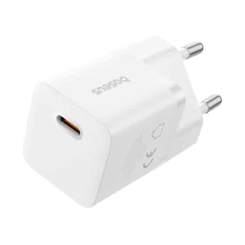 Baseus GaN5 Fast Charger (mini) 1C 25W EU Moon White