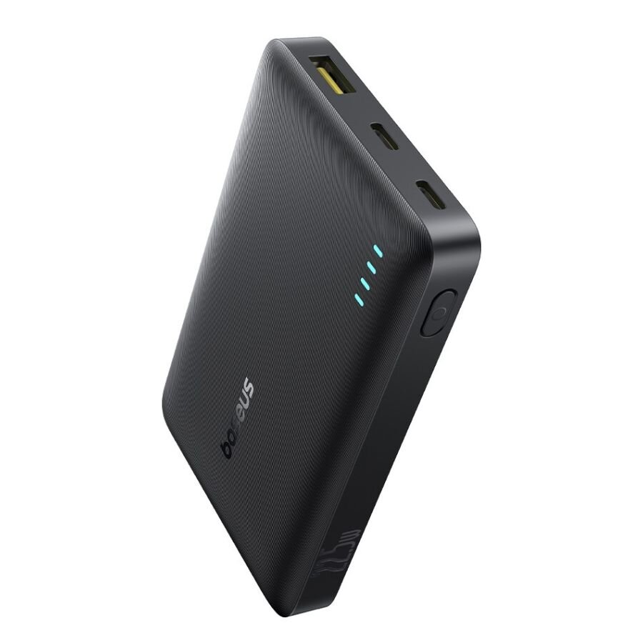 OS-Baseus EnerFill FP21 Power Bank 10000mAh 22.5W Cosmic Black (Includes Simple Type-C to Type-C Cable 20V/3A 30cm Black)