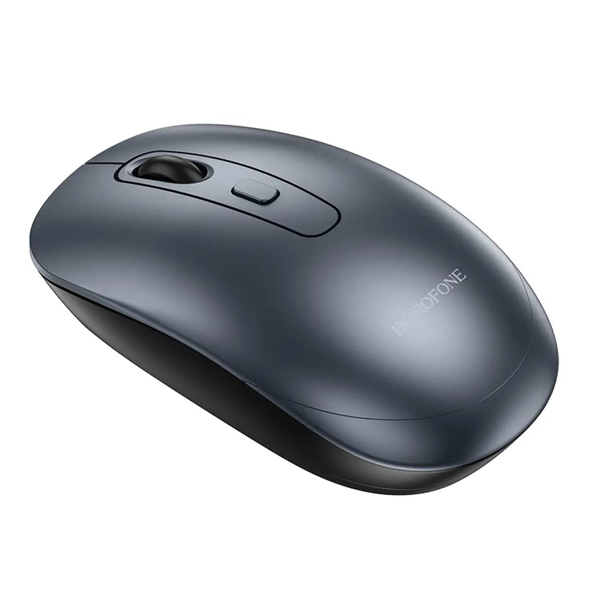 Borofone BG13 Winner 2.4G business wireless mouse black metal gray