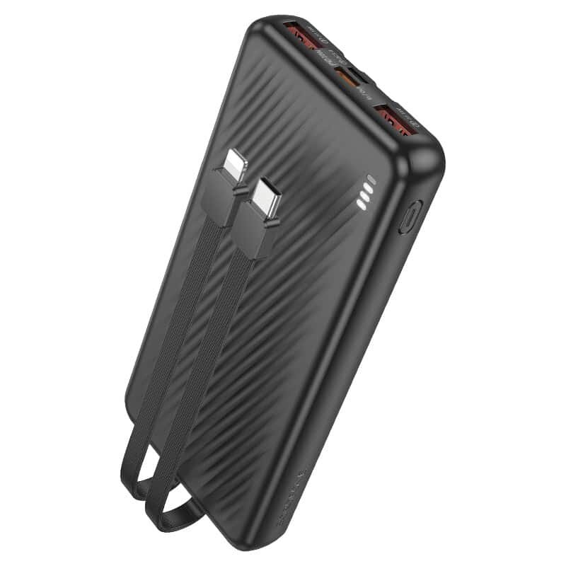 Borofone BJ57 Graceful 22.5W+PD20W fully compatible power bank with cable(10000mAh) black