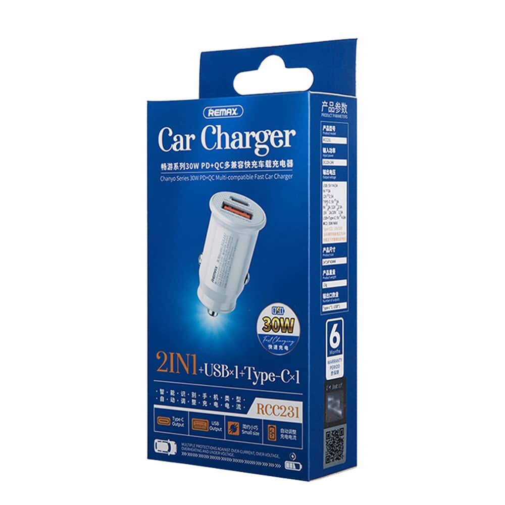 REMAX Chanyo Series 30W Car Charger RCC231