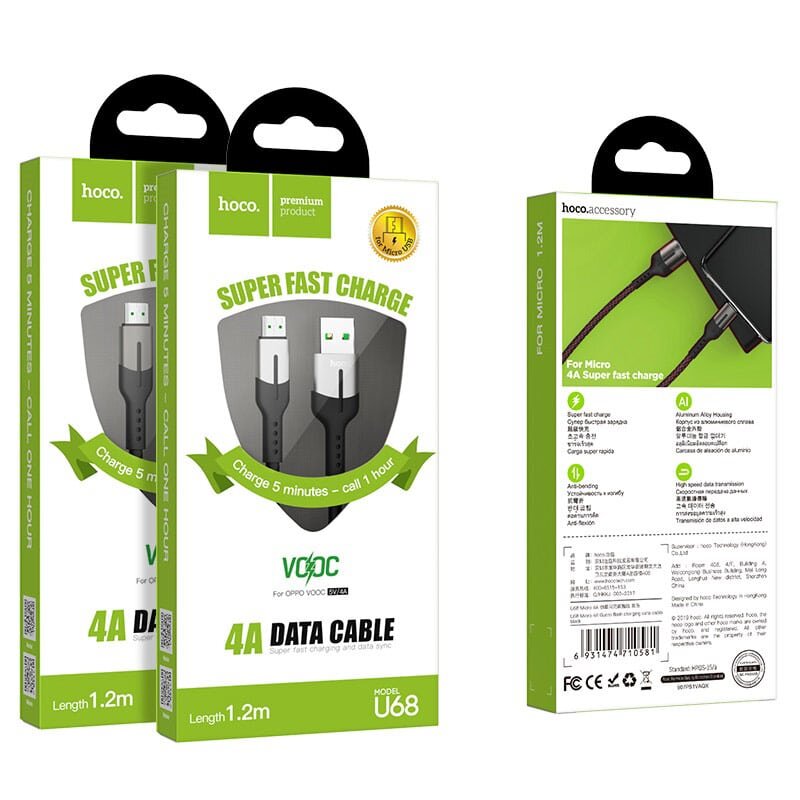 Hoco U68 Micro 4A Gusto flash charging data cable