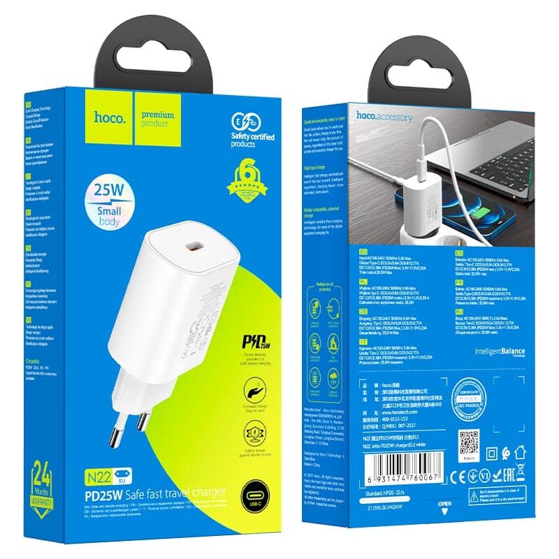 Hoco N22 Jetta PD25W charger(EU)