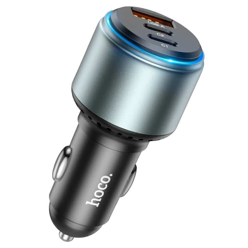 Hoco NZ9 Galloper 95W three-port(2C1A) car charger black