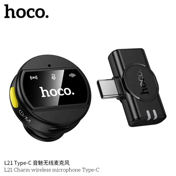 Hoco L21 Charm wireless microphone Type-C black