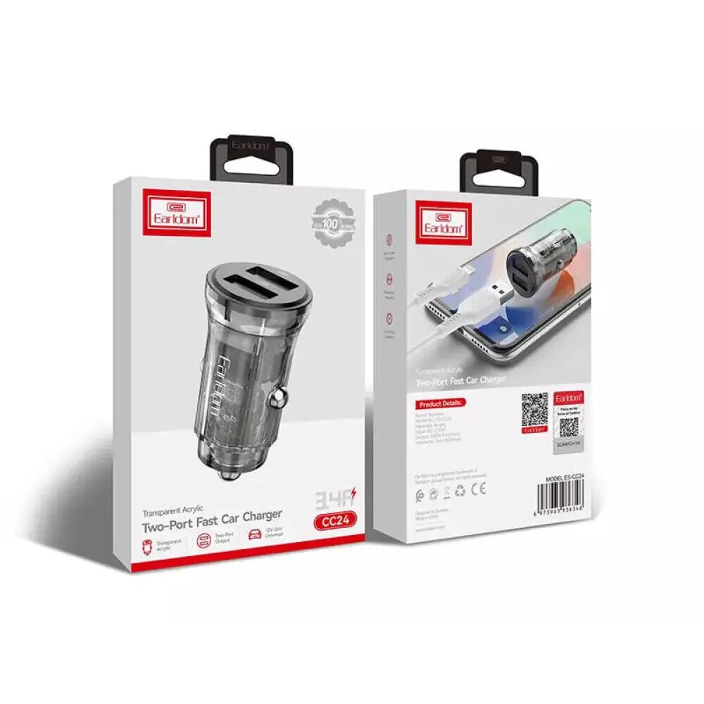 Earldom Two port Fast Car Charger CC24