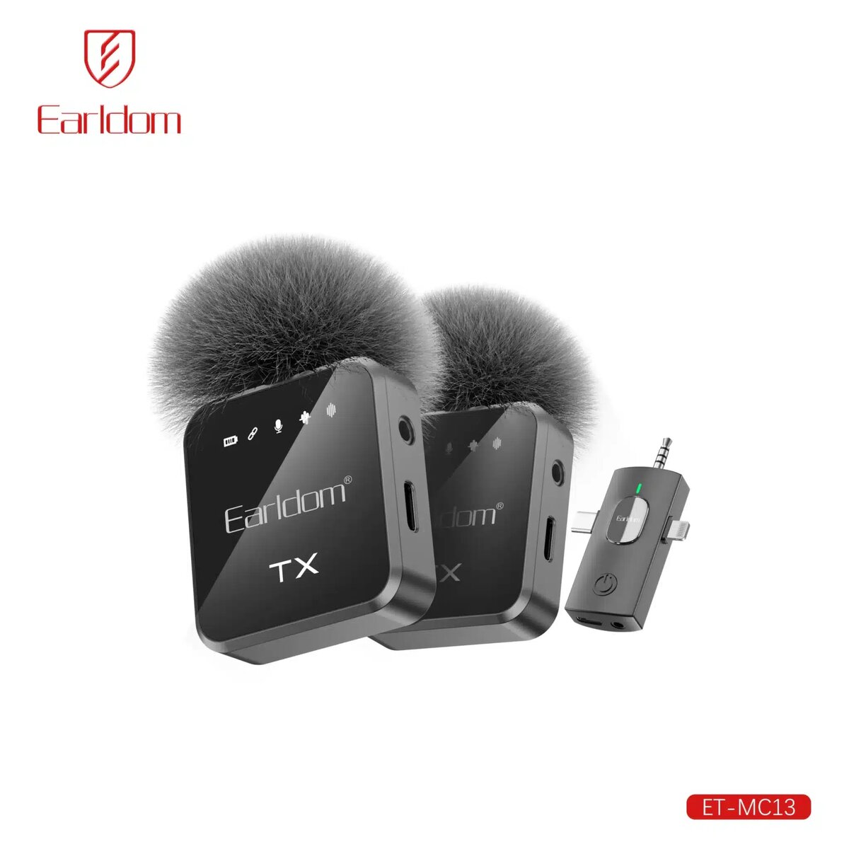 Earldom Collar Clip 3in1 Wireless Microphone MC13