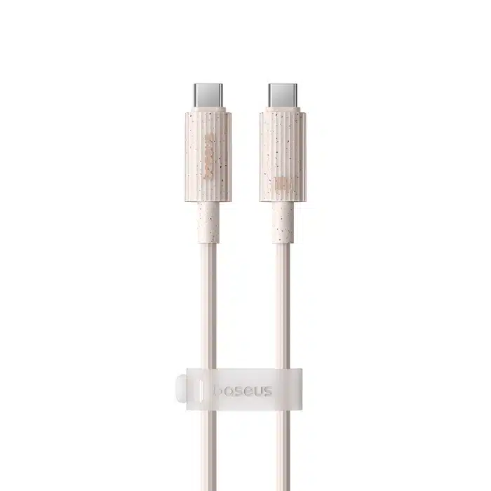 Baseus Habitat Series Fast Charging Cable Type-C to Type-C 100W 1m Wheat Pink