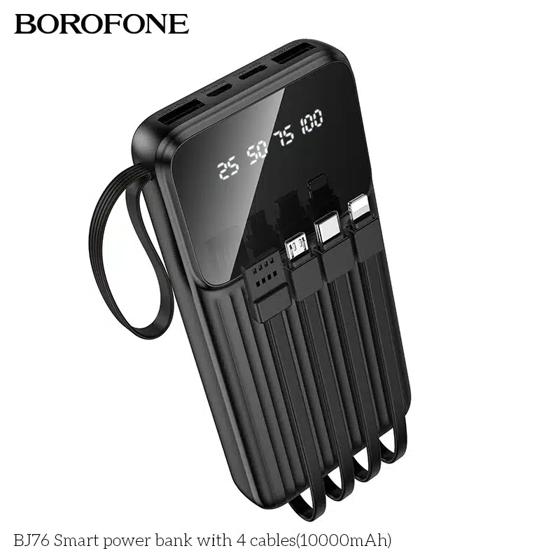 Borofone BJ76 Smart power bank with 4 cables(10000mAh)