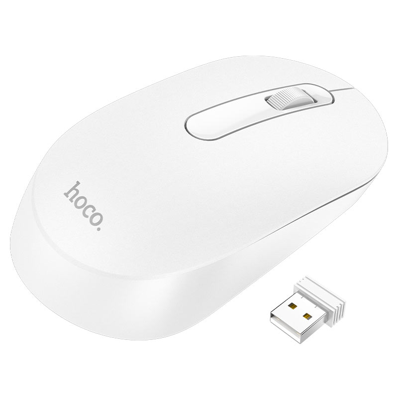 Hoco GM14 Platinum 2.4G business wireless mouse White