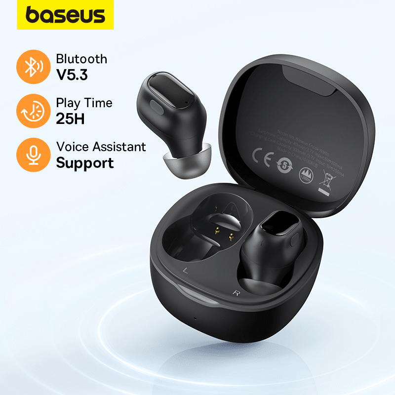 Baseus Encock True Wireless Earphone WM01 Black 