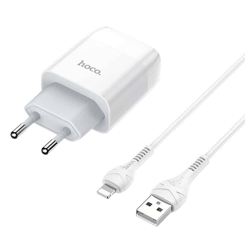 Hoco C72A Glorious single port charger set(iP)(EU)