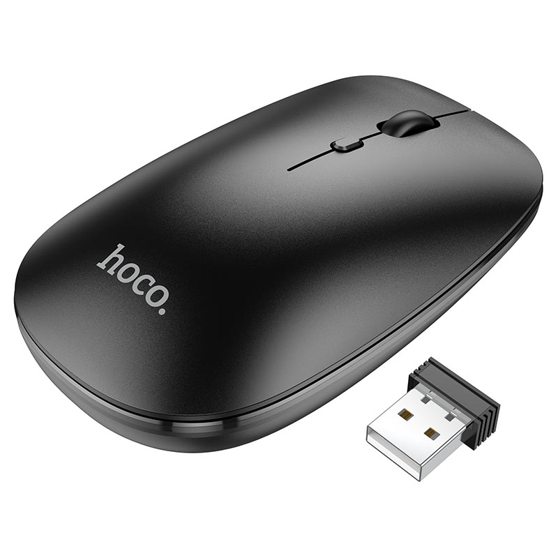 Hoco GM15 Art dual-mode business wireless mouse White