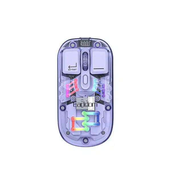 Earldom Dual Mode Wirleess Mouse Black KM16 Purple