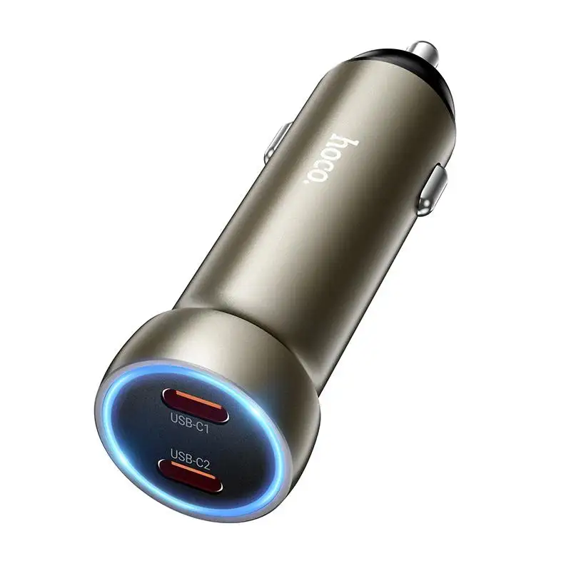 Hoco Z54B Prosperous PD60W(2C) car charger Gold