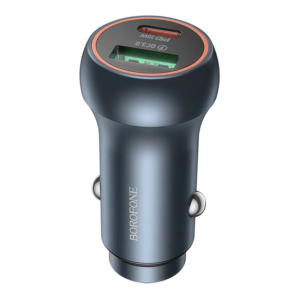 Borofone BZ32B Fresh 48W dual port PD30W+QC3.0 car charger