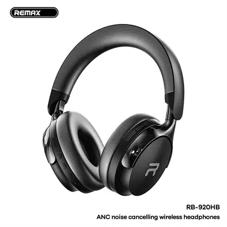 REMAX ANC Noise Cancelling Wireless Headphones RB-920HB Black